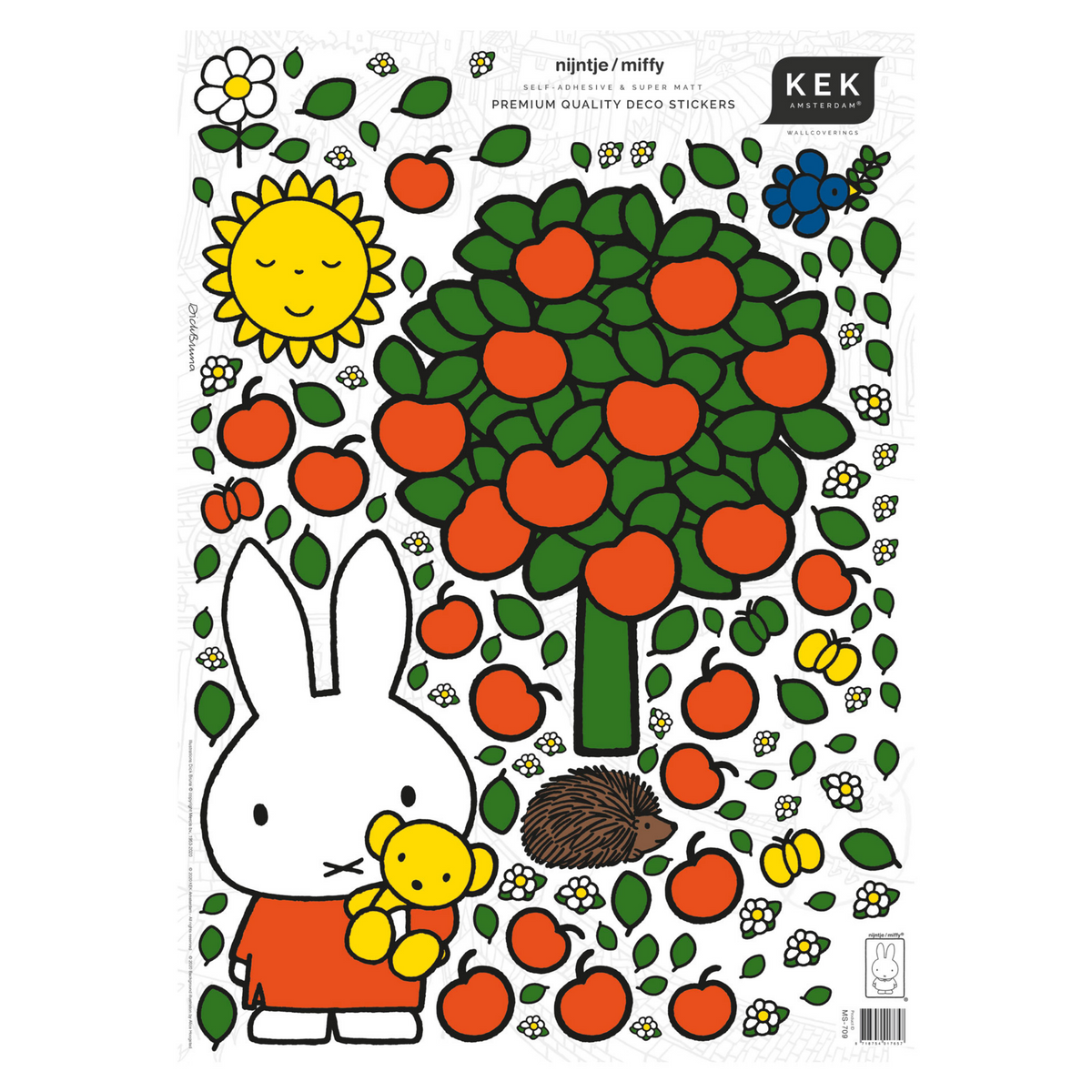 Miffy 'Nijntje' Yellow Dress set wall stickers